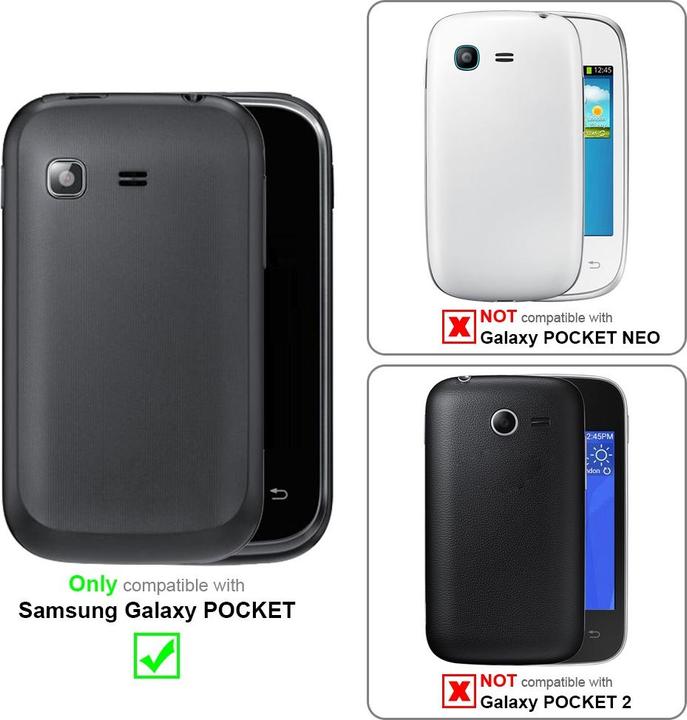Actual product image Cadorabo Case for Samsung Galaxy POCKET with belt clip (Samsung Galaxy Pocket)