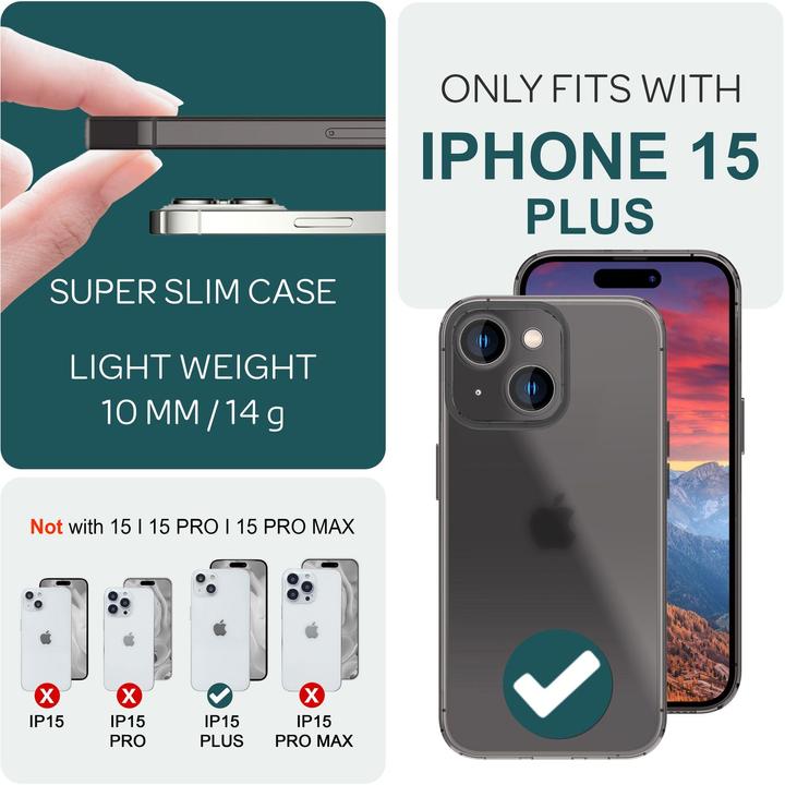 Image du produit Nalia Étui rigide mat extrêmement fin de 0,3 mm d'épaisseur (Apple iPhone 15 Plus)