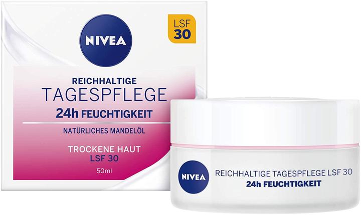 Produktbild NIVEA 24h Feuchtigkeit (50 ml, Tagescreme, SPF 30)
