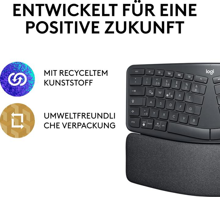 Produktbild Logitech Ergo K860 (DE, Kabellos)