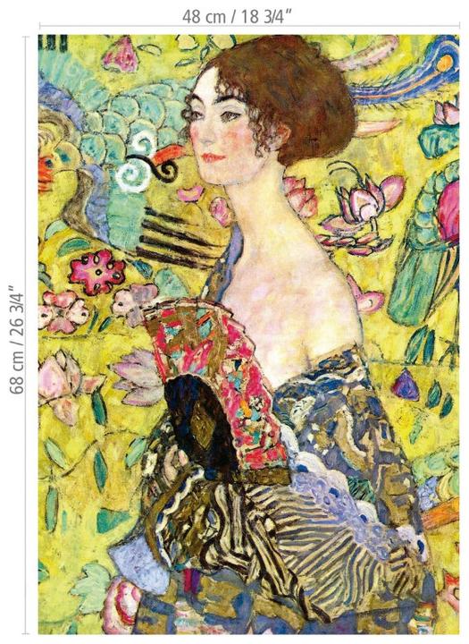 Produktbild Educa 19932 Πάζλ 1000Τεμ. Lady With A Fan, Gustav Klimt (1000 Teile)