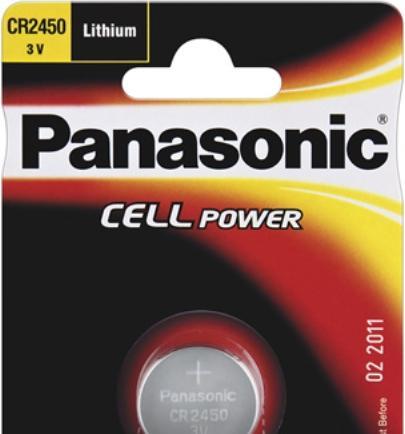 Produktbild Panasonic Lithium Power CR2450 (1 Stk., CR2450, 620 mAh)