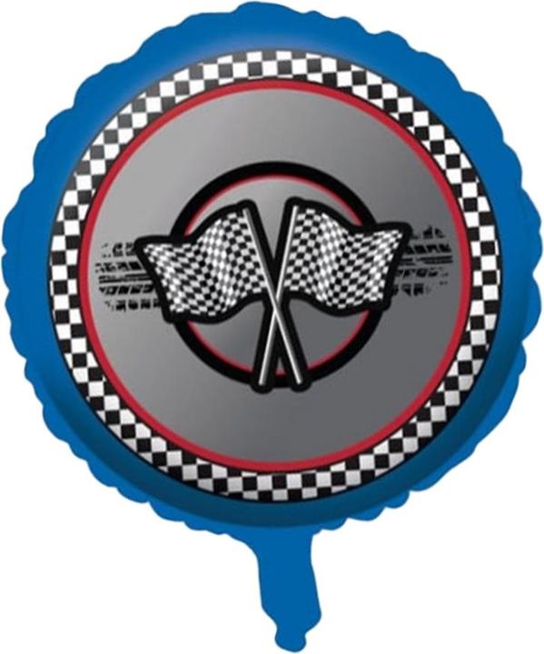Actual product image Creative Party Racing Flag Foil Balloon (1 x)