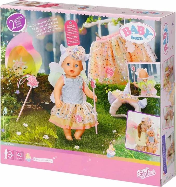 Actual product image Baby Born Unicorn partner look set