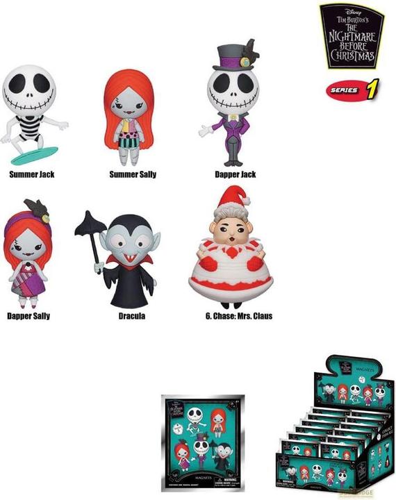 Actual product image Monogram NBX - Series 1 - 3D Foam Magnets in blind bags (Display 12 Pcs) (12 x)