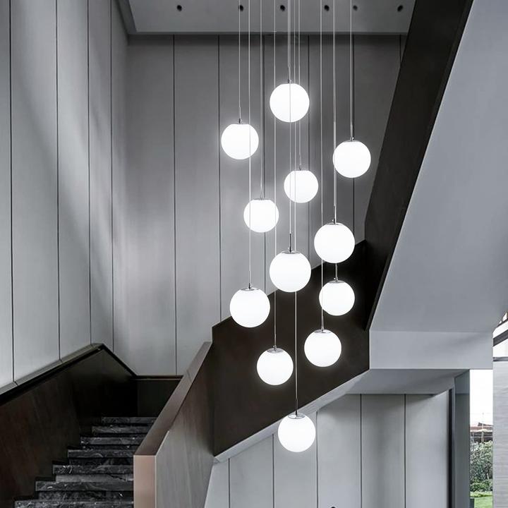 Produktbild H.W.S Pendelleuchte Modern Treppenhaus 12 Flammig