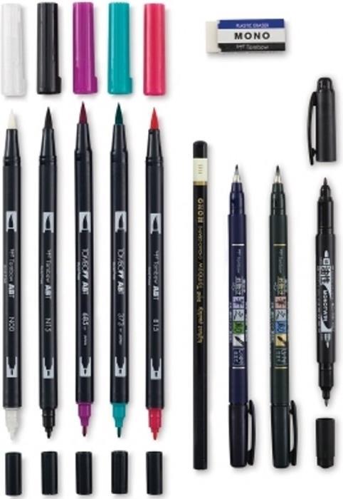 Actual product image Tombow Lettering-Set Advanced (Multicoloured, 10 x)