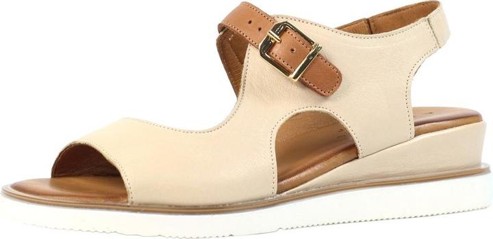 Actual product image Lunar Womens/Ladies Spring Leather Wedge Sandals (39)