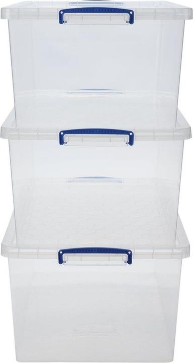 Image du produit Really Useful Box Coffret plastique de 3 (70 x 44 x 28 cm, 62 l)