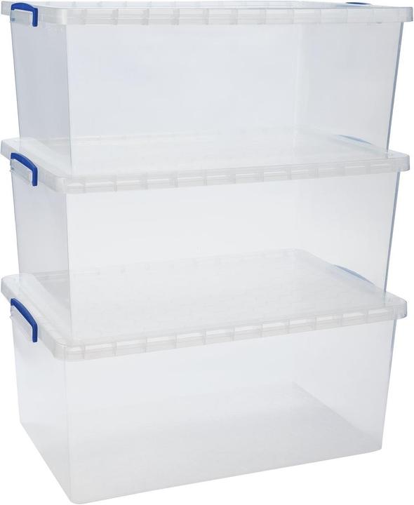 Image du produit Really Useful Box Coffret plastique de 3 (70 x 44 x 28 cm, 62 l)