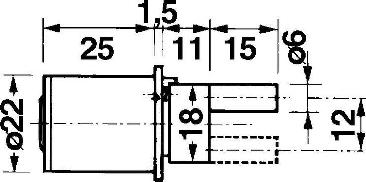 Produktbild Kaba Zentralverschluss-Zylinder 8, Typ XIII, frontale Bedienung (Verschlusszylinder)