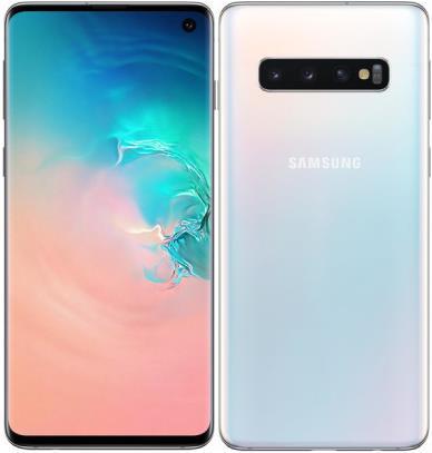 Samsung Galaxy S10 (128 GB, Prism White, 6.10", Hybrid Dual SIM, 16 Mpx, 4G)