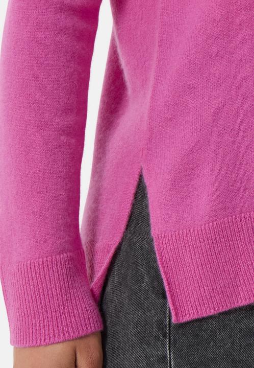 Immagine prodotto Cash-Mere Kaschmir Rundhals Pullover mit Seitenschlitzen (XS)