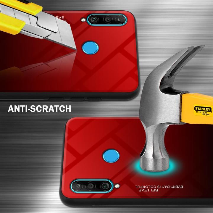 Produktbild Cadorabo TPU 2 Farben Glas Cover (Huawei P30 Lite)