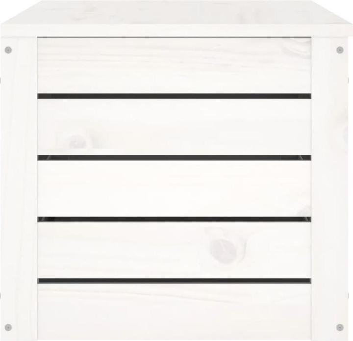Produktbild VidaXL Truhe Weiss 89x36,5x33 cm Massivholz Kiefer,Farbe
