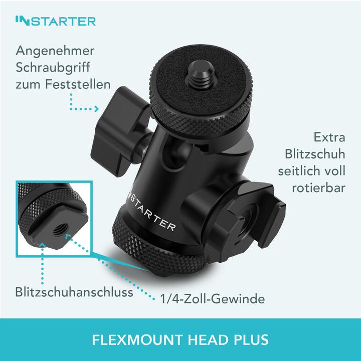 Produktbild Wiltec FlexMount Kopf Plus (Kugelkopf)