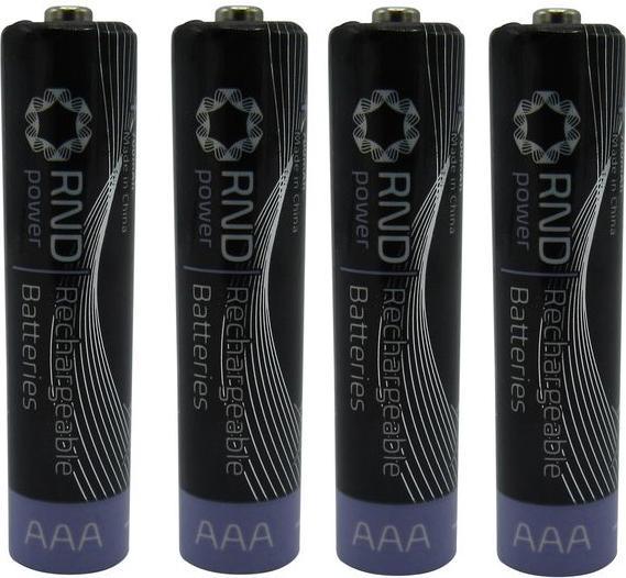 Immagine prodotto RND Batteria ricaricabile, Ni-MH, AAA, 1,2 V, 700 mAh, confezione da 4 (4 pz., AAA, 700 mAh)