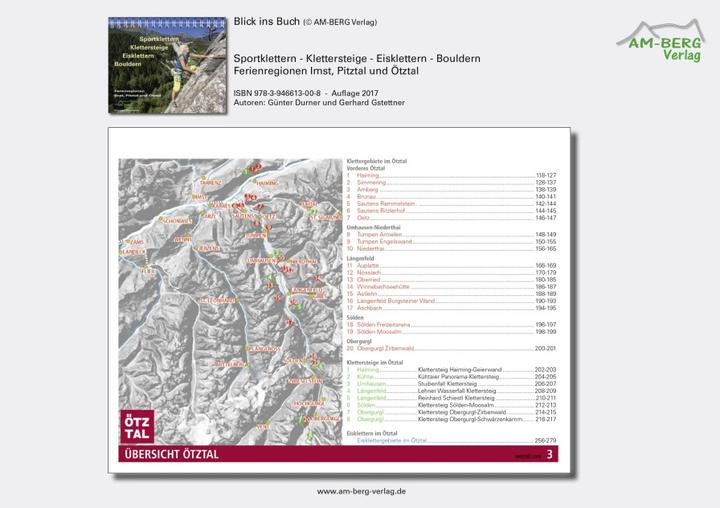 Produktbild Sportklettern - Klettersteige - Eisklettern - Bouldern Ferienregionen Imst, Pitztal und Ötztal (Deutsch, Gerhard Gstettner, Günter Durner, 2016)