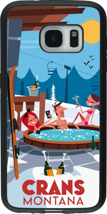 Immagine prodotto PhoneLook Coque Silicone rigide noir Crans-Montana Mountain Jacuzzi (Samsung Galaxy S7)