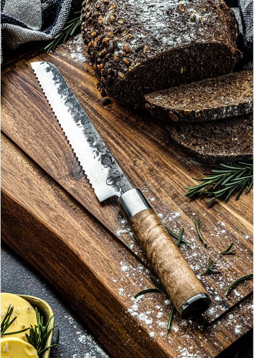 Actual product image Forged Bread knife, 20.5 cm, Brown (20.50 cm)