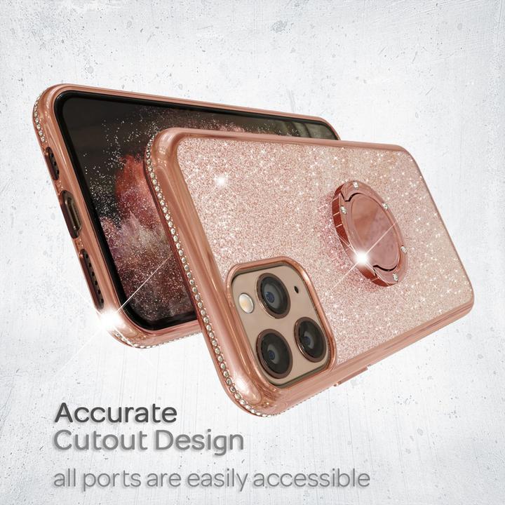 Produktbild Nalia Ring Glitzer Silikon Hülle (Apple iPhone 11 Pro)