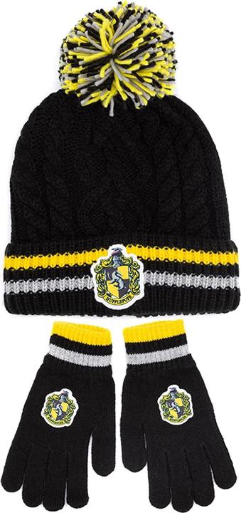 Actual product image Adult Hufflepuff hat & gloves set