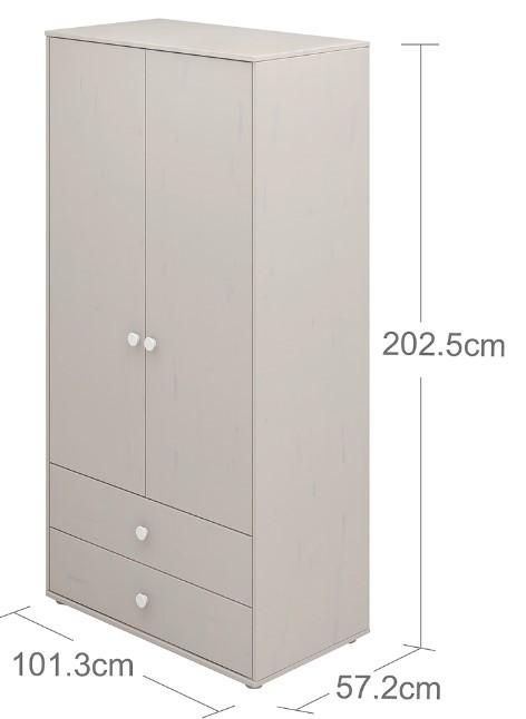 Image du produit Flexa Armoire Classic 2 portes (102.57 cm)