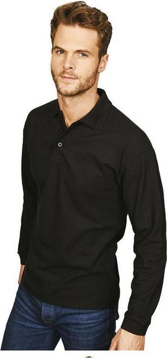 Actual product image Casual Mens Long Sleeve Polo (3XL)
