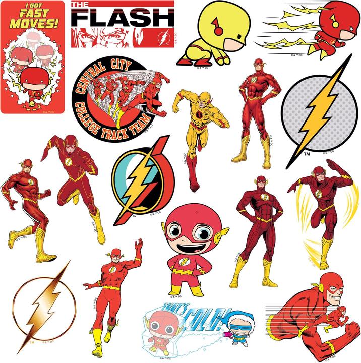 Actual product image The Flash Deluxe Stickers (Pack of 100)