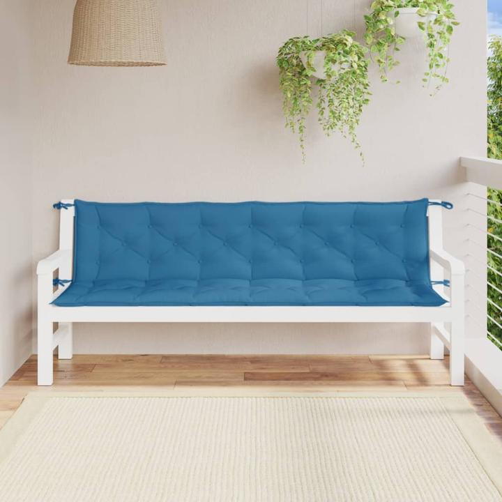 Image du produit VidaXL Coussins de banc de jardin 2 pcs. tissu (200 x 50 x 7 cm)