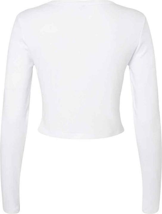 Actual product image Bella Canvas Womens/Ladies Micro-Rib Long-Sleeved T-Shirt (S)
