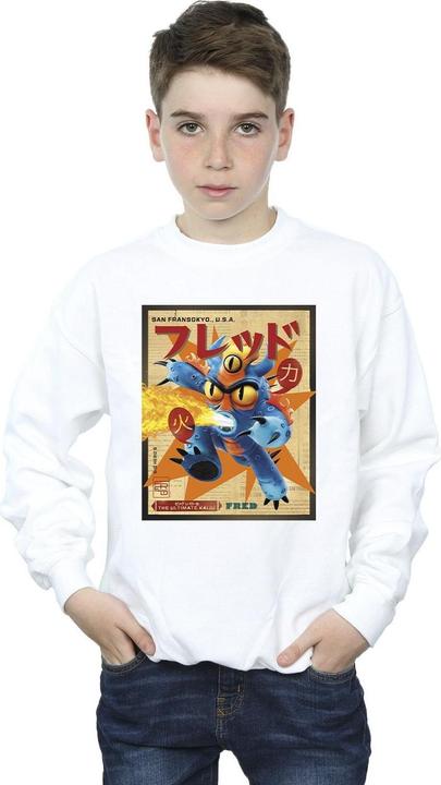 Produktbild Disney Big Hero 6 Baymax Fred Newspaper Sweatshirt Jungen (140, 146)