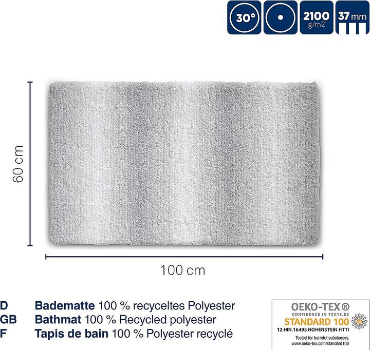 Image du produit Kela Tapis de bain Ombre vieux rosé (100 x 60 cm)