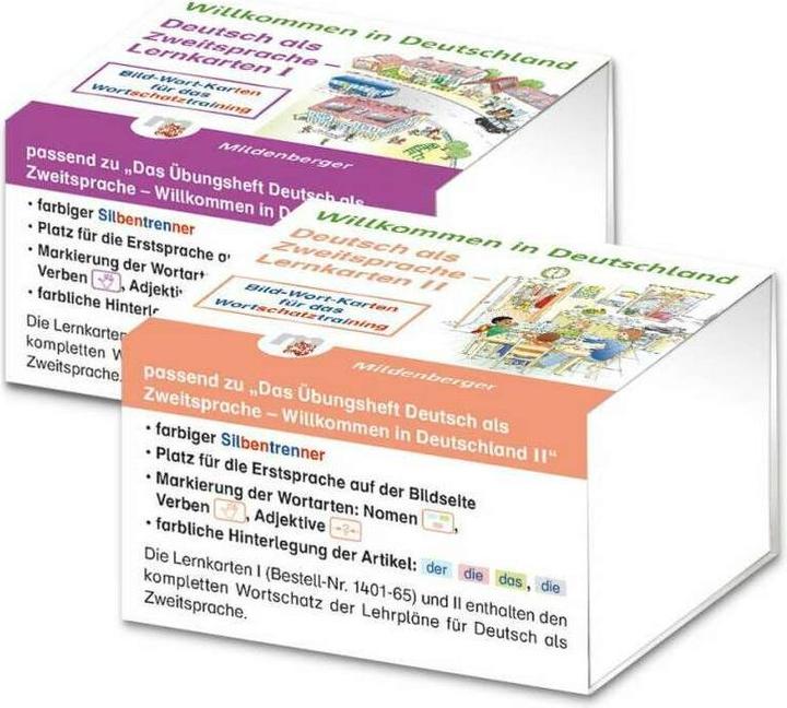 Produktbild Willkommen in Deutschland – Lernkarten Deutsch als Zweitsprache I und II (Deutsch, Tina Kresse, Susanne McCafferty, 2017)