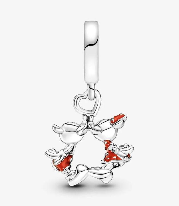 Actual product image Pandora Charm Disney Mickey Mouse & Minnie Mouse Kissing (Sterling silver 925)