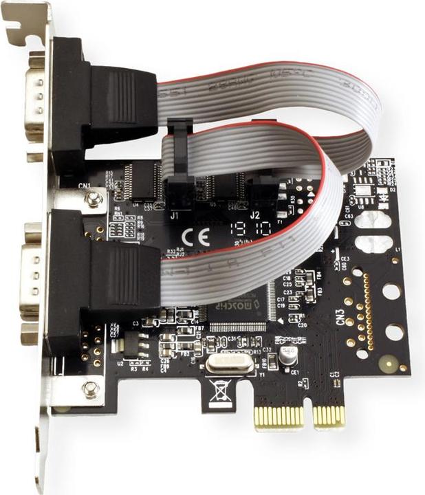 Produktbild Value PCI-Express-Karte, Seriell RS232, D-Sub 9, 2 Ports