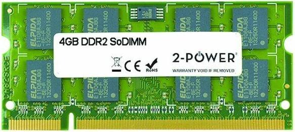 Actual product image 2-Power 4GB DDR2 800MHz SoDIMM (1 x 4GB, 800 MHz, DDR2-RAM, SO-DIMM)