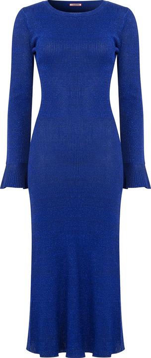 Joe Browns Metallic Sparkle Knitted Midi Dress (46)