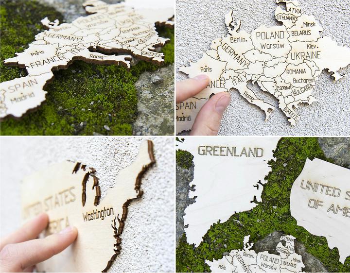 Produktbild WoodenCity Weltkarte L (31 Teile)