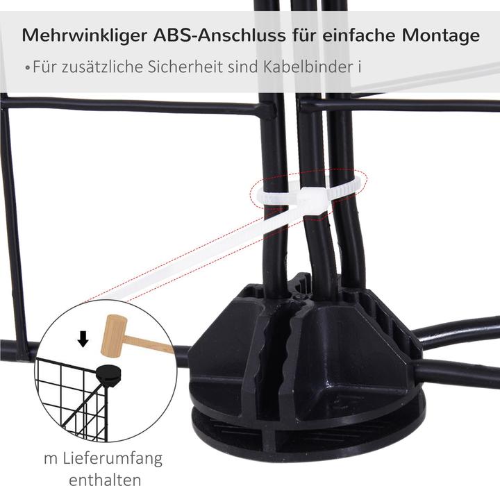 Image du produit PawHut Enclos extérieur avec grillage métallique