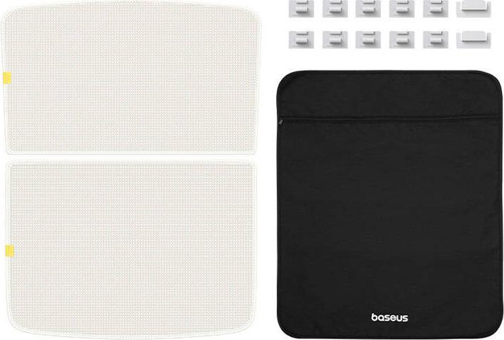 Actual product image Baseus Sunshade for Tesla Model Y T-Space Series - single layer (white)
