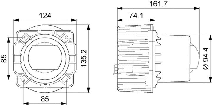 Produktbild Hella Scheinwerfereinsatz Scheinwerfer LED DE für AEBI VOLVO CLAAS DEUTZ-FAHR