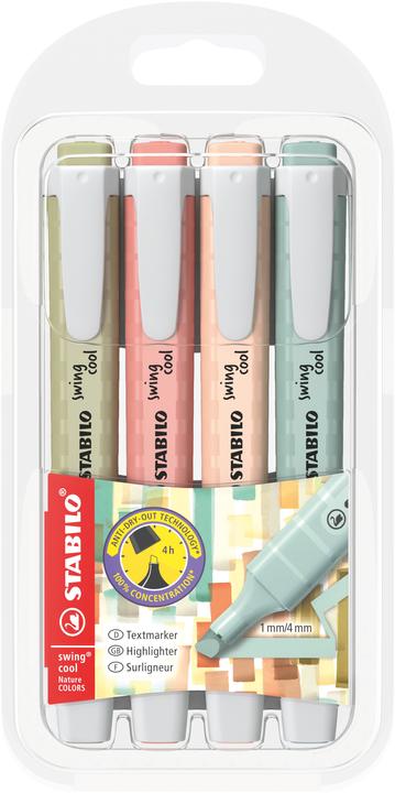 Actual product image STABILO Swing Cool (Beige and earth green, Sienna, Mud Green, 5 mm, 4 x)