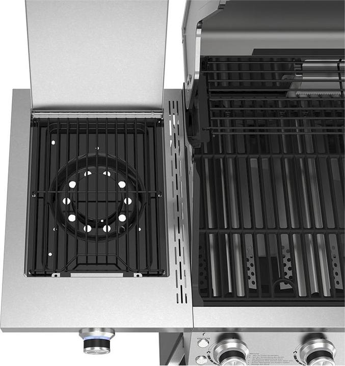 Actual product image FlammenKönig Gasgrill Expert 6 Brenner + Seitenbrenner inkl. Abdeckung, Gasregler und -Schlauch (14 kW)