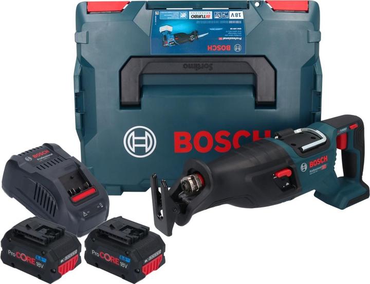 Image du produit Bosch Professional Bosch GSA 18V-28 Scie sabre sans fil 18 V BITURBO Brushless + 2x batterie ProCORE 8,0 Ah + chargeur