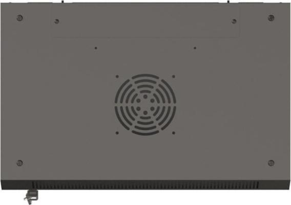 Actual product image Lanberg 19 6HE 540x350 schwarz Wandmontage Rackschrank mit Glastür (Flat Pack) (10.86 RU, 19 inch rack)