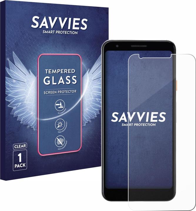 Actual product image Savvies Tempered Glass (1 Piece, Google Pixel 3a)
