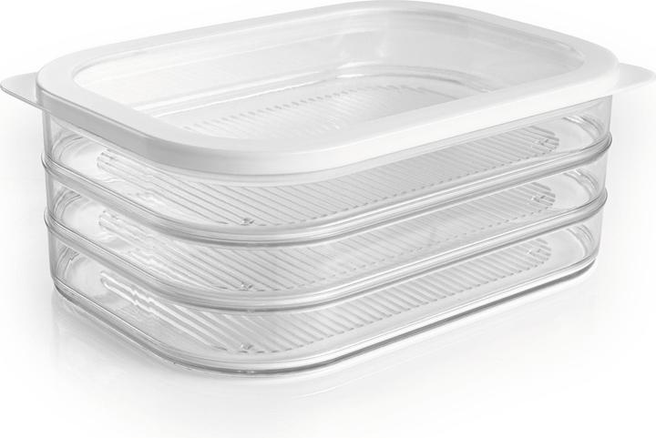 Gourmetmaxx Vorratsbehälter 4-teilig, Weiss/Transparent, Produkttyp (6 l)