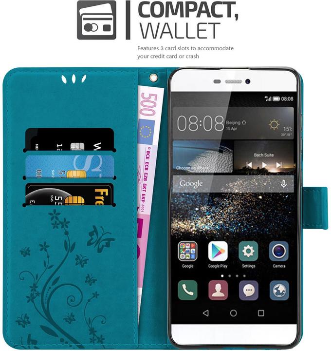Image du produit Cadorabo Couverture du livre de fleurs (Huawei P8)