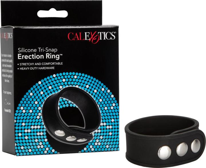 Produktbild CalExotics Silicone 3-Snap Erection Ring (6 cm)